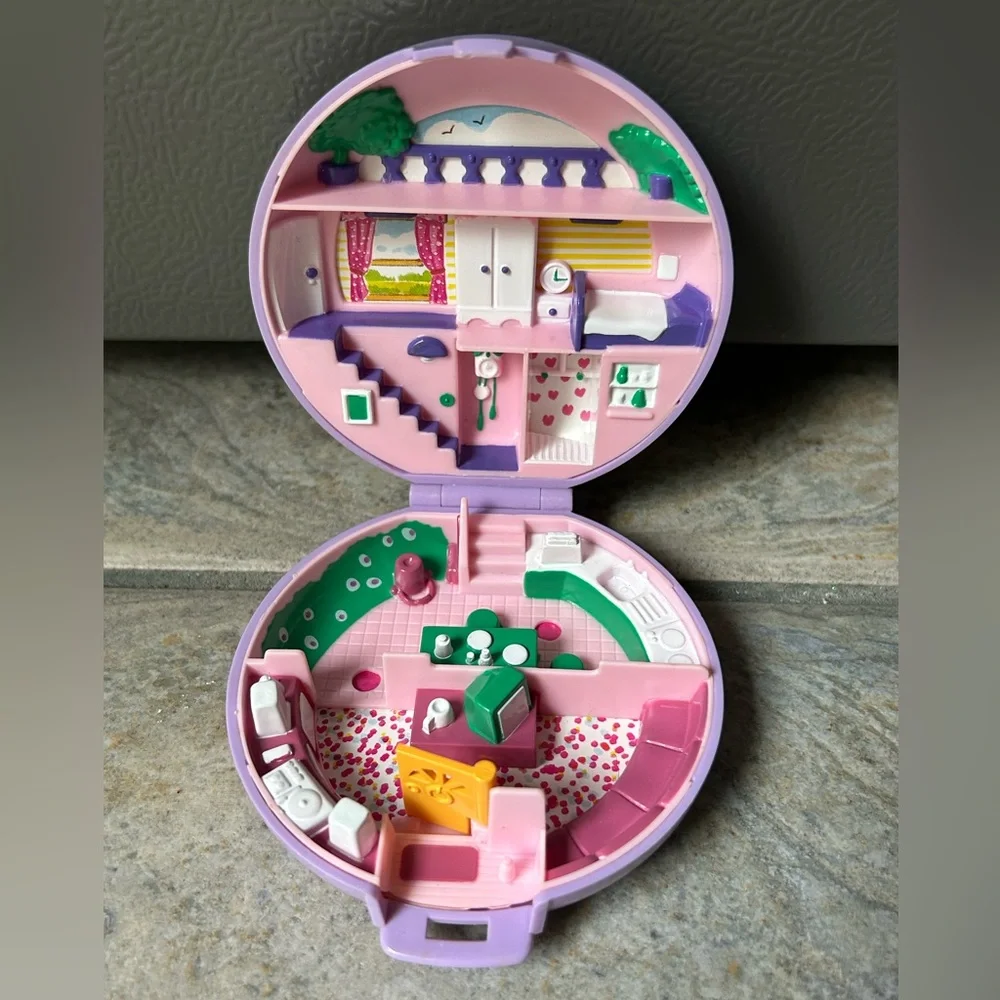 1989 Bluebird Polly Pocket Polly’s Flat Compact Set - Picture 3 of 5